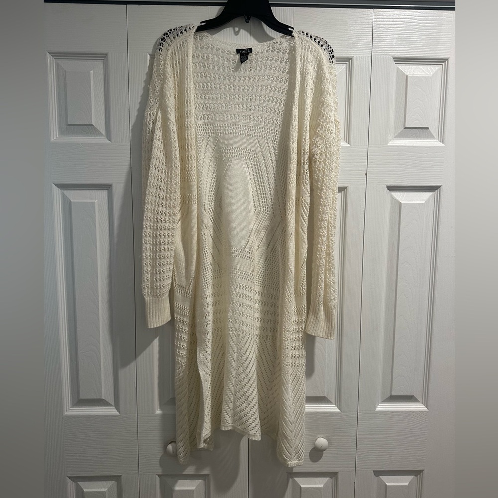 Rue21 Cream Cardigan